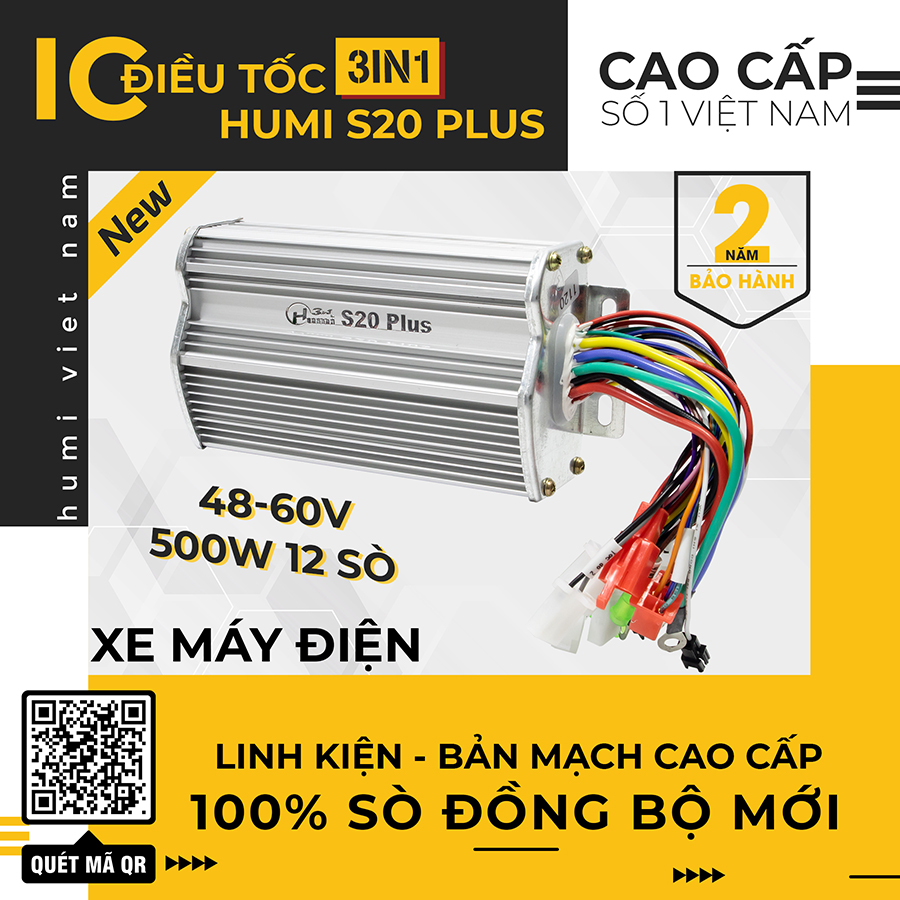 IC Xe Điện Humi S20 Plus 48-60V 500W 12Sò
