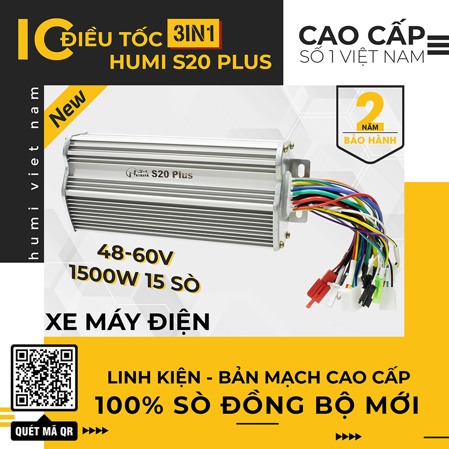 IC Xe Điện Humi S20 Plus 48-60V 1500W