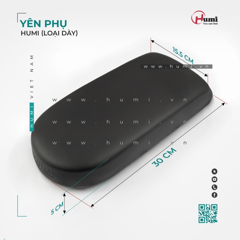 Yên phụ dày xe đạp điện Humi | Yên xe điện, vỏ yên, thảm để chân chính hãng, bền đẹp, dễ thay