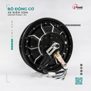 Bộ Động Cơ Xe Điện 133M – Hub Motor Gắn Bánh 300-10, Êm, Dễ Lắp