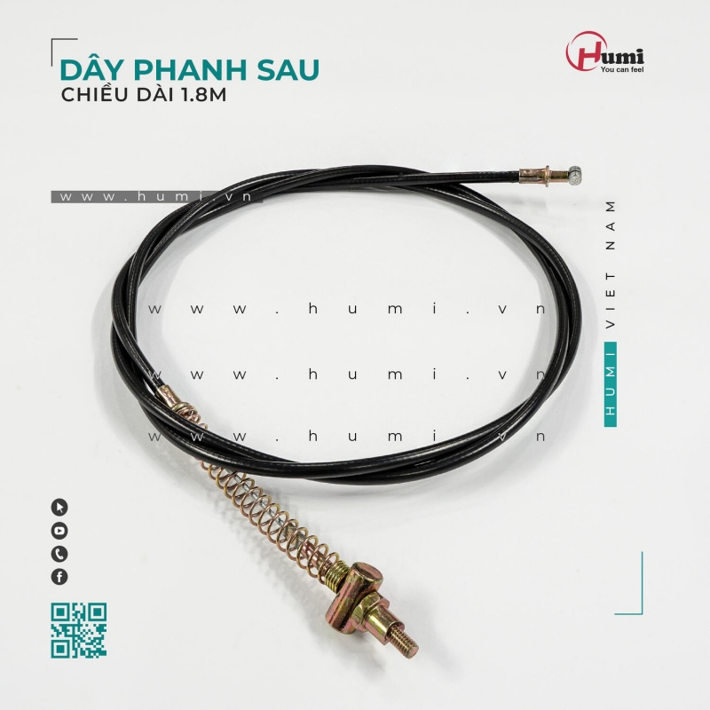 Dây Phanh Sau Xe Điện 1.8M – Chính Hãng, Bền Bỉ Dây Phanh Sau Xe Điện 1.8M – Chính Hãng, Bền Bỉ