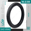 lop-xe-dap-dien-16x2-125-sao-vang-em-bam-duong-de-thay - ảnh nhỏ  1