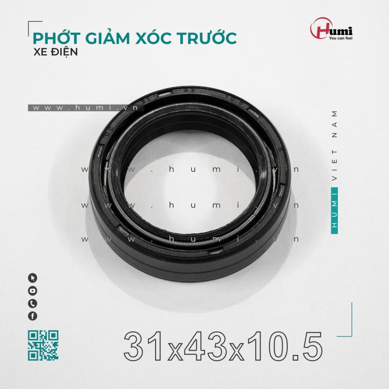 Phớt Giảm Xóc Xe Điện 31x43x10.5 – Chống Rò Dầu, Siêu Bền Phớt Giảm Xóc Xe Điện 31x43x10.5 – Chống Rò Dầu, Siêu Bền