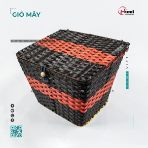 Giỏ Mây Xe Điện Humi – Rộng Rãi, Nắp Cài Tiện Lợi, Chống Thấm