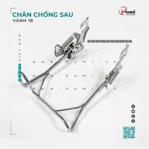 Chân Chống Sau Humi Vành 18 – Gập Êm, Dựng Vững, Không Lệch