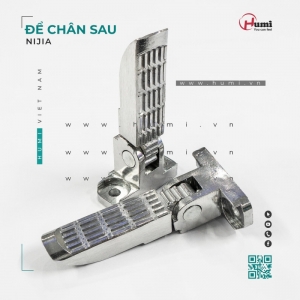 Để Chân Sau Ninja Humi – Gập Cứng, Mạ Sáng, Dễ Gắn