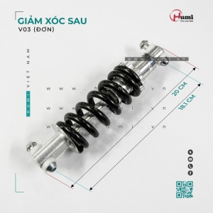Giảm Xóc Sau V03 (Đơn) – Nhún Êm, Không Lún, Dễ Lắp Cho Xe 1 Phuộc