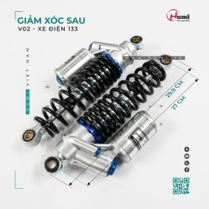 Giảm Xóc Humi 133 V02 – Dầu Lò Xo, Không Rung Khi Chở Nặng