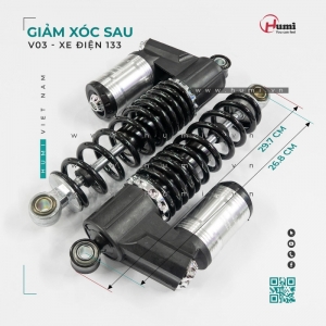 Giảm Xóc Sau 133 V03 – Dầu Lò Xo, Êm Xe Không Dội