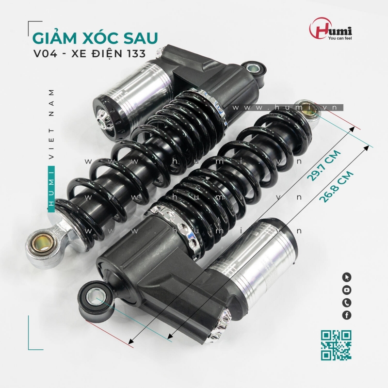 Giảm Xóc Sau 133 V04 – Dầu Lò Xo, Ngắn Chuẩn, Không Sệ Giảm Xóc Sau 133 V04 – Dầu Lò Xo, Ngắn Chuẩn, Không Sệ