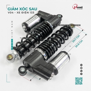 Giảm Xóc Sau 133 V04 – Dầu Lò Xo, Ngắn Chuẩn, Không Sệ