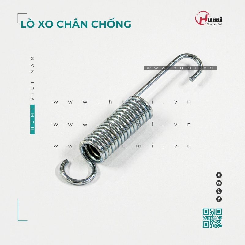 Lò Xo Chân Chống Xe Điện Humi – Inox Dày, Bật Tốt Lò Xo Chân Chống Xe Điện Humi – Inox Dày, Bật Tốt