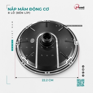 Nắp Mâm Động Cơ Humi – Bên Líp 8 Lỗ, Phi 22.2cm