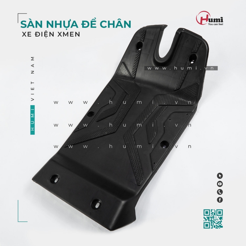Sàn Nhựa Để Chân Xe Điện Xmen – Gân Chống Trượt, Cứng Cáp Sàn Nhựa Để Chân Xe Điện Xmen – Gân Chống Trượt, Cứng Cáp