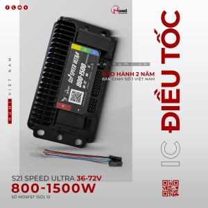 IC Điều Tốc Xe Điện Humi S21 Speed Ultra 800-1500W (36-72V) - Unlock Power, Tuning Mọi Loại Động Cơ