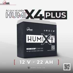 Ắc Quy Xe Điện Humi X4 Plus 12V 22Ah – Siêu Bền, Chống Phồng