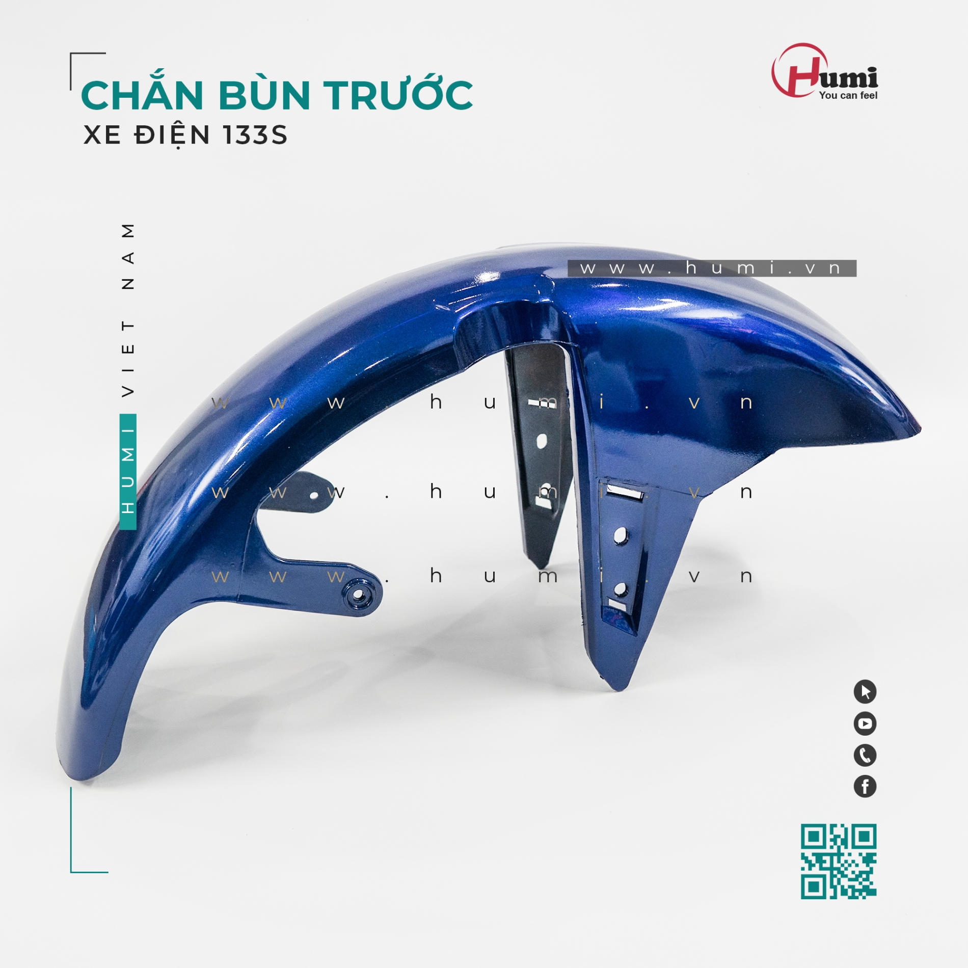 Chắn Bùn Trước Xe Điện 133S – Nhựa Bền, Sơn Bóng, Gắn Vừa Zin Chắn Bùn Trước Xe Điện 133S – Nhựa Bền, Sơn Bóng, Gắn Vừa Zin