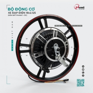 Bộ Động Cơ Xe Đạp Điện 18 inch – Kèm Ốc, Lắp Nhanh, Chạy Êm