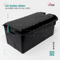 Vỏ Đựng Bình Xe Điện 133S 3 Chi Tiết – Nhựa Cứng 3 Mảnh, Chống Vỡ, Dễ Thay