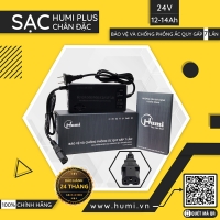 Sạc Xe Điện 24V 12-14Ah Humi chân đặc