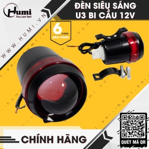 Đèn U3 Led Bi Cầu Siêu Sáng 12V