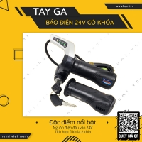 Tay Ga Báo Điện 24V Có Khóa