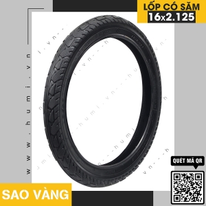 Lốp Xe Điện Sao Vàng 16x2.125