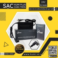 Sạc Xe Điện 24V 12-14Ah Humi chân tròn