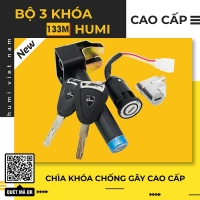 Bộ 3 Khóa Xe Điện 133M Chống Gẫy Humi
