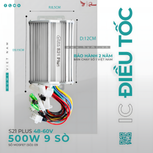 IC Xe Điện Humi S21 Plus 48-60V 500W 9 Sò