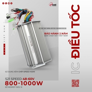 IC Điều Tốc Xe Điện Humi S21 Speed 800-1000W 48-60V – Chạy Êm, Leo Khỏe, Dễ Lắp