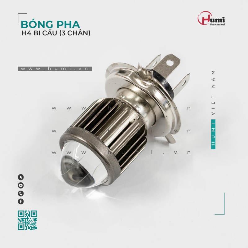 Bóng Pha Bi Cầu H4 – Chân 3 Chấu, Ánh Cắt Rõ, Lắp Chuẩn Xe Điện Bóng Pha Bi Cầu H4 – Chân 3 Chấu, Ánh Cắt Rõ, Lắp Chuẩn Xe Điện