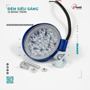 Đèn Chiếu Sáng 12 LED Tròn – Ánh Sáng Mạnh, Thiết Kế Gọn, Lắp Dễ