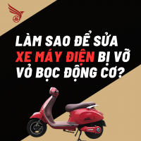 Làm Sao Để Sửa Xe Máy Điện Bị Vỡ Vỏ Bọc Động Cơ?