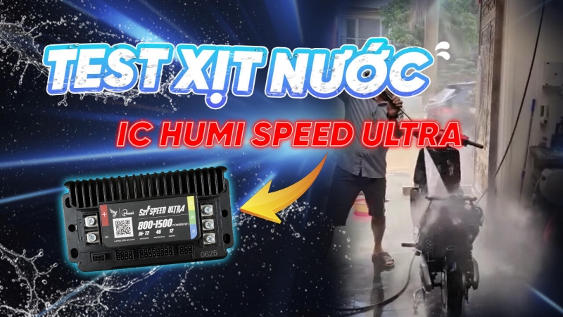 Test Xịt Nước IC Xe Điện Humi Speed Ultra ⚡ Thử Thách Cực Gắt – Vẫn Chạy Tốt Không Tưởng!