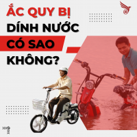 Ắc quy dính nước có sao không