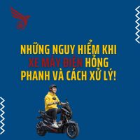 Những Nguy Hiểm Khi Xe Máy Điện Hỏng Phanh Và Cách Xử Lý!