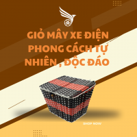 GIỎ MÂY XE ĐIỆN - PHONG CÁCH TỰ NHIÊN , ĐỘC ĐÁO