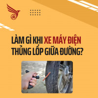 Làm Gì Khi Xe Máy Điện Thủng Lốp Giữa Đường?